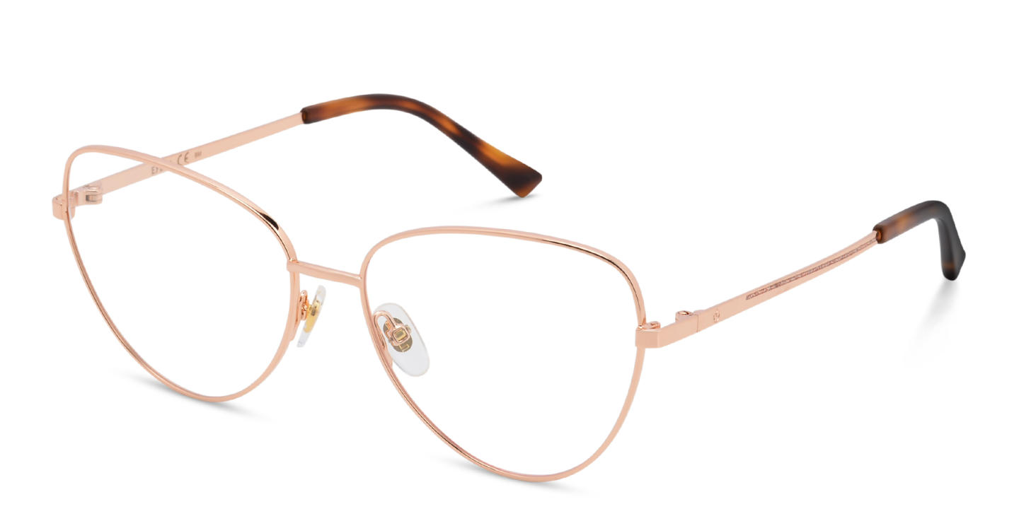 Shop EYE'M Cat Eye Eyeglasses in Rose Gold online.