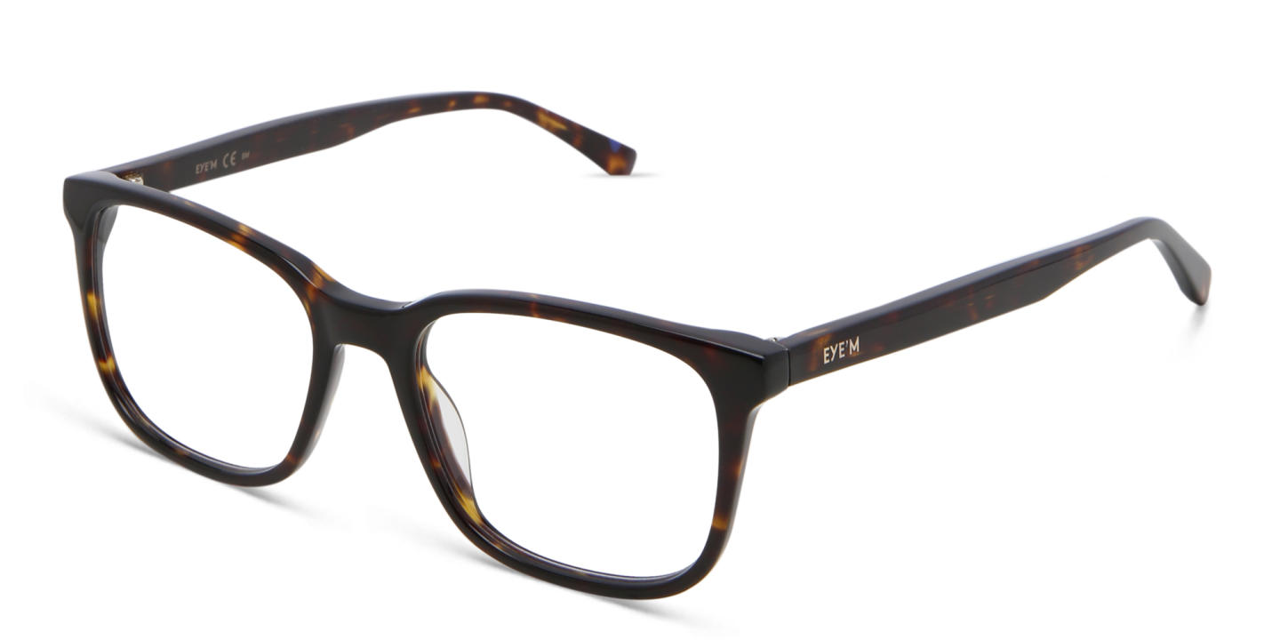 Shop EYE'M Square Eyeglasses in Havana online.