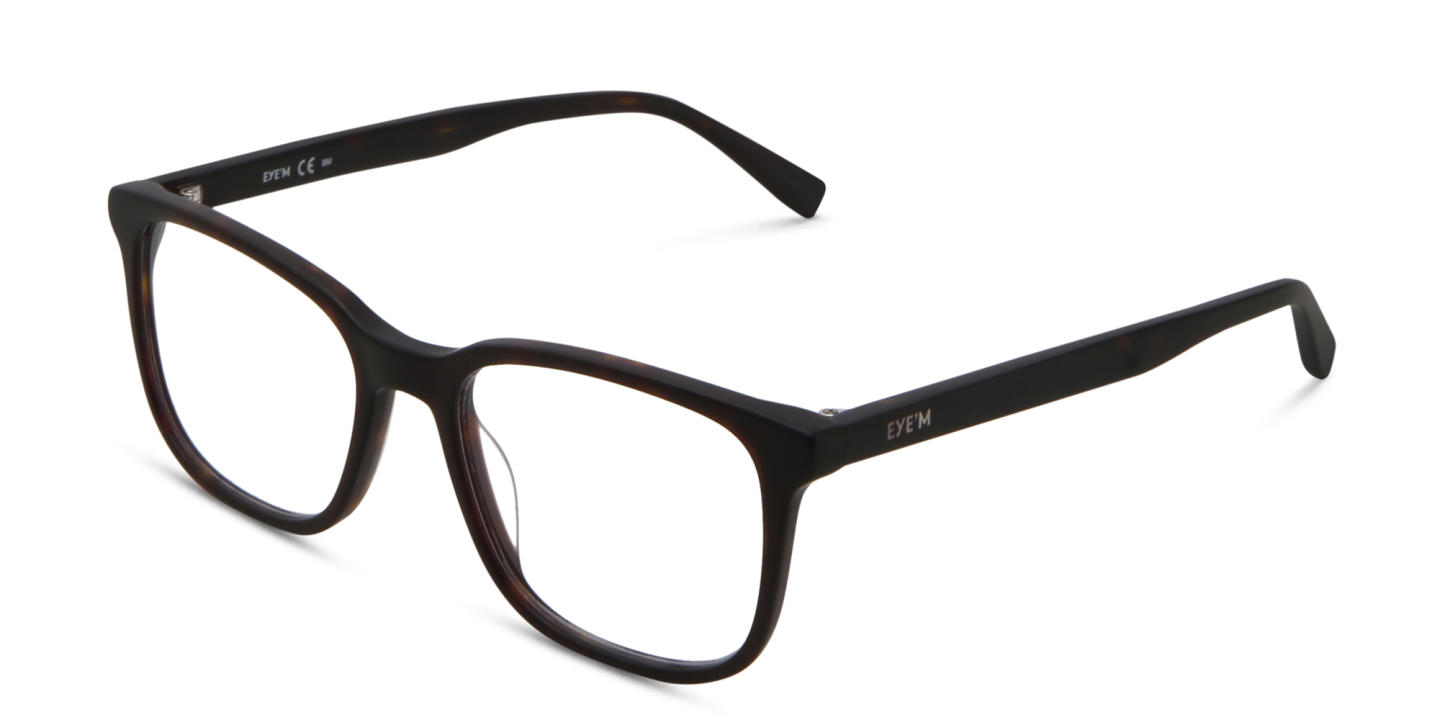 Shop EYE'M Square Eyeglasses in Dark Havana online.