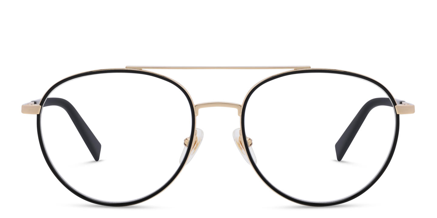 EYE'M Round Eyeglasses in Black – Product Photo 0