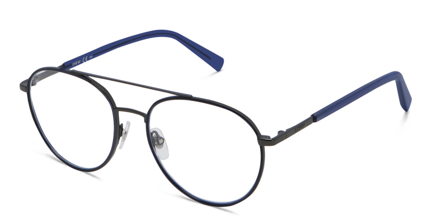 EYE'M Round Eyeglasses in Gunmetal – Product Photo 2