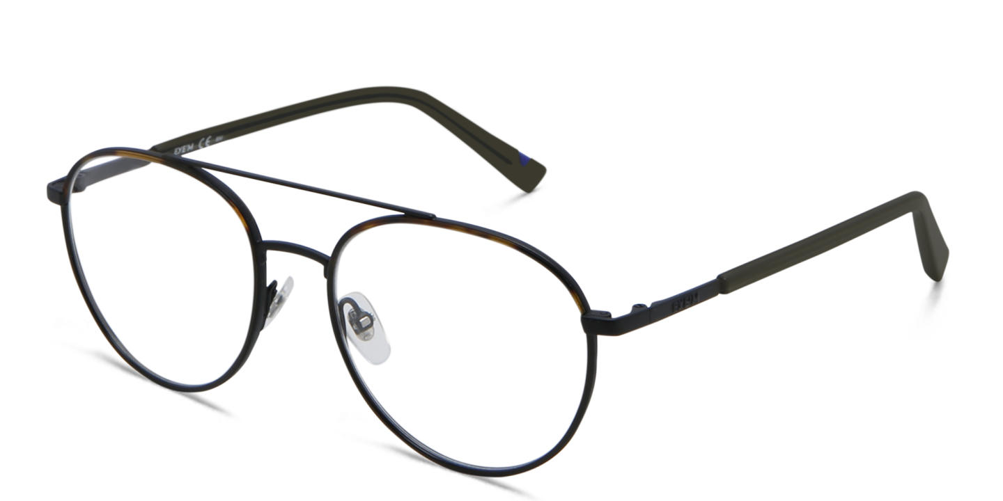 EYE'M Round Eyeglasses in Havana – Product Photo 2