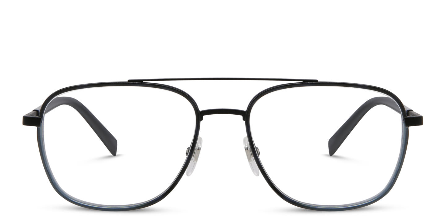 Shop EYE'M Square Eyeglasses in Black online.