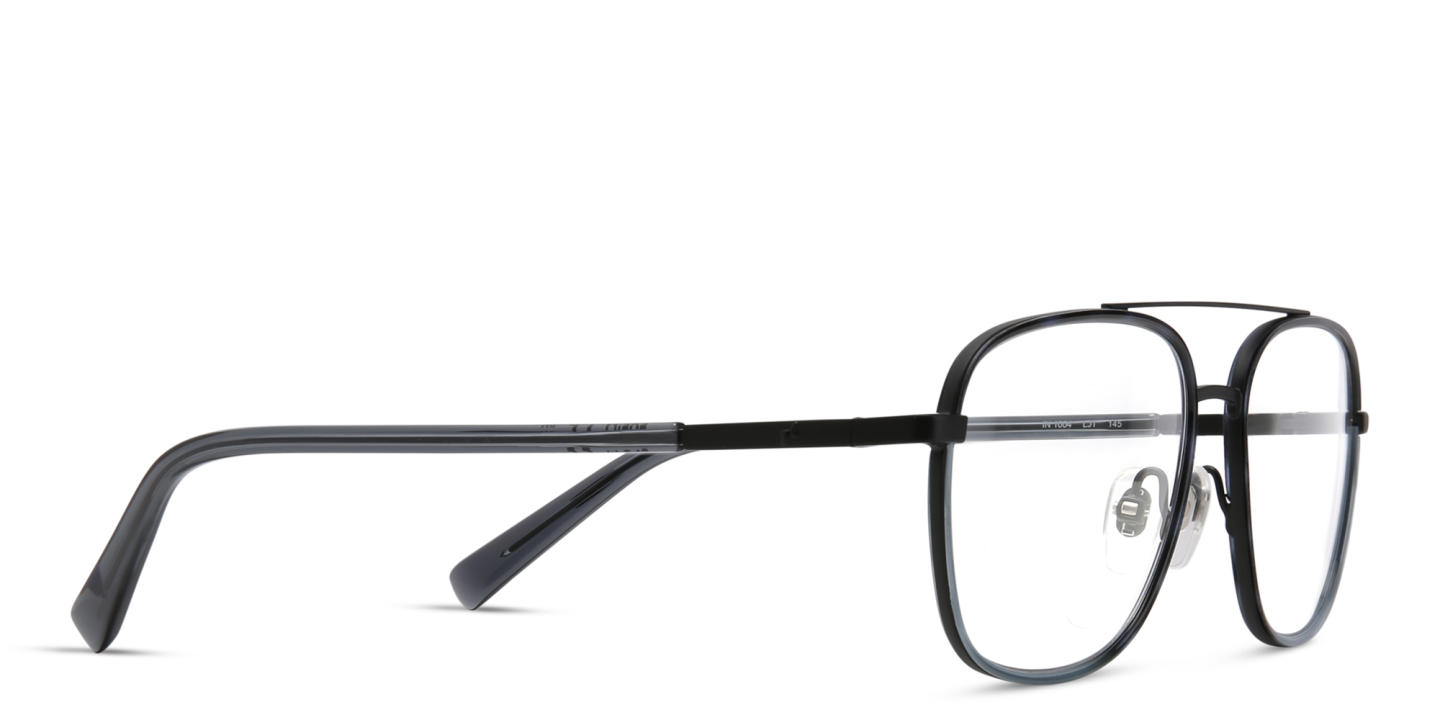 EYE'M Square Eyeglasses in Black – Product Photo 3