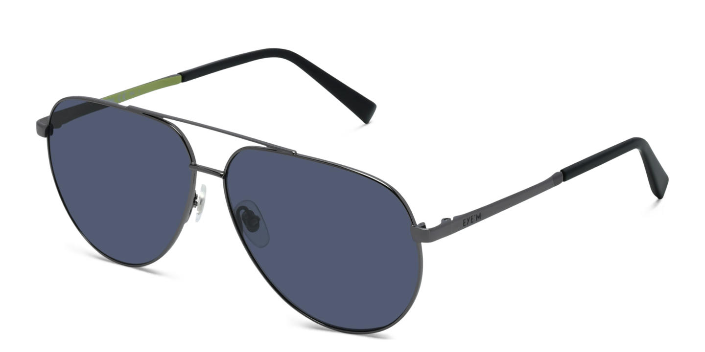 Shop EYE'M Aviator Sunglasses in Gunmetal online.