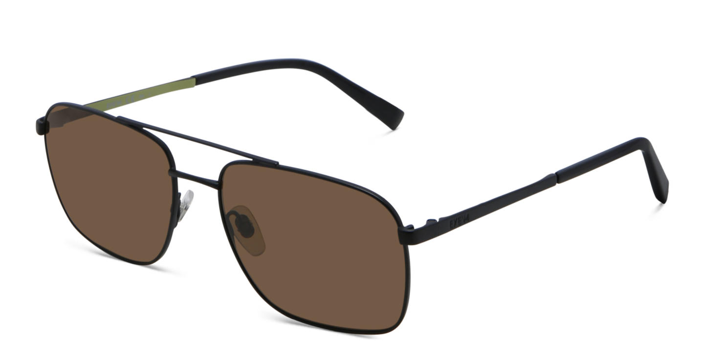 EYE'M Square Sunglasses in Black – Product Photo 2
