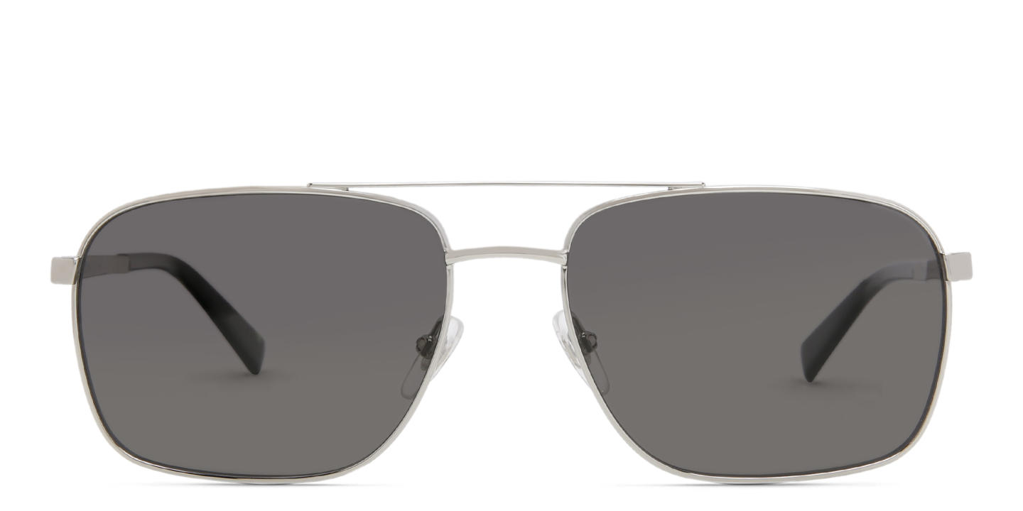Shop EYE'M Square Sunglasses in Silver online.