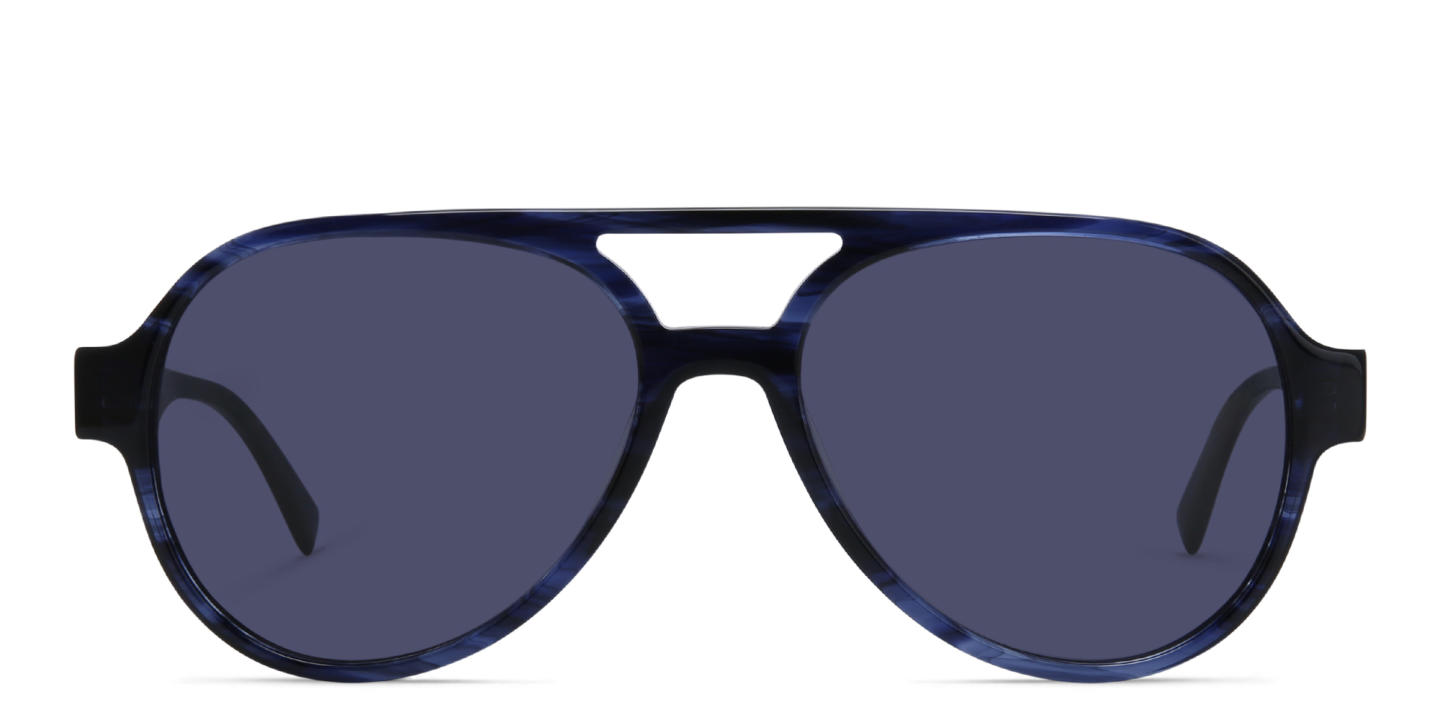EYE'M Aviator Sunglasses in Blue – Product Photo 0
