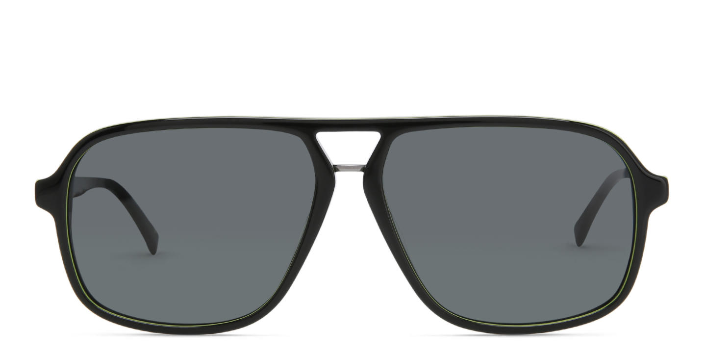 EYE'M Aviator Sunglasses in Black – Product Photo 0