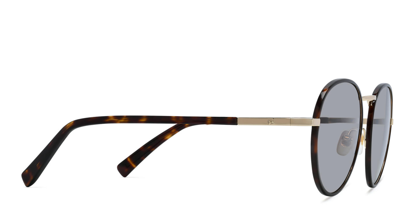 Shop EYE'M Round Sunglasses in Havana online.