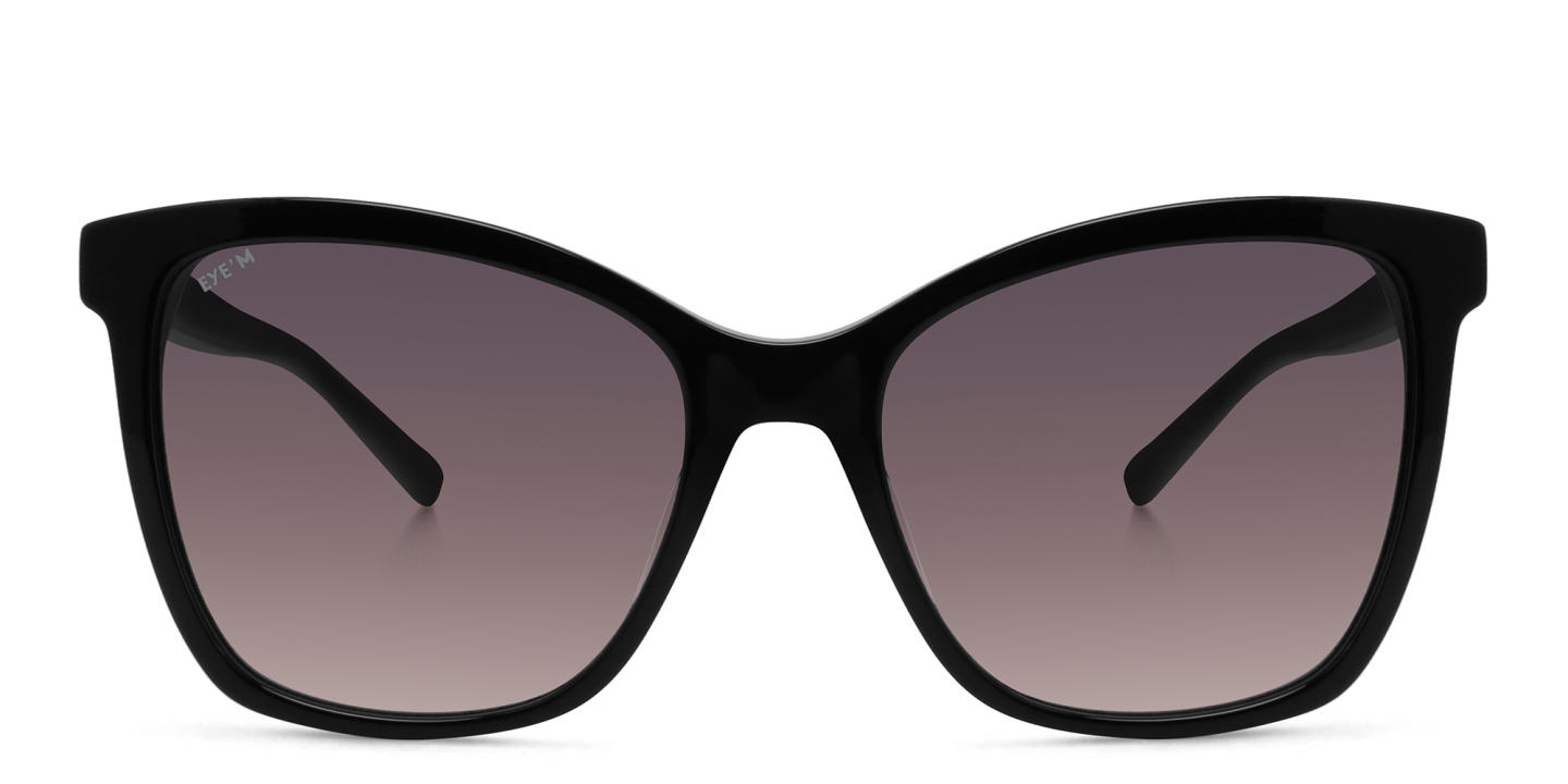 EYE'M Cat Eye Sunglasses in Black – Product Photo 0