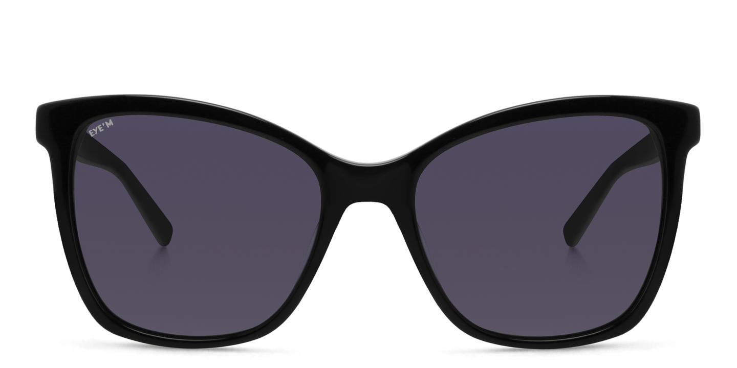 EYE'M Cat Eye Sunglasses in Black – Product Photo 0
