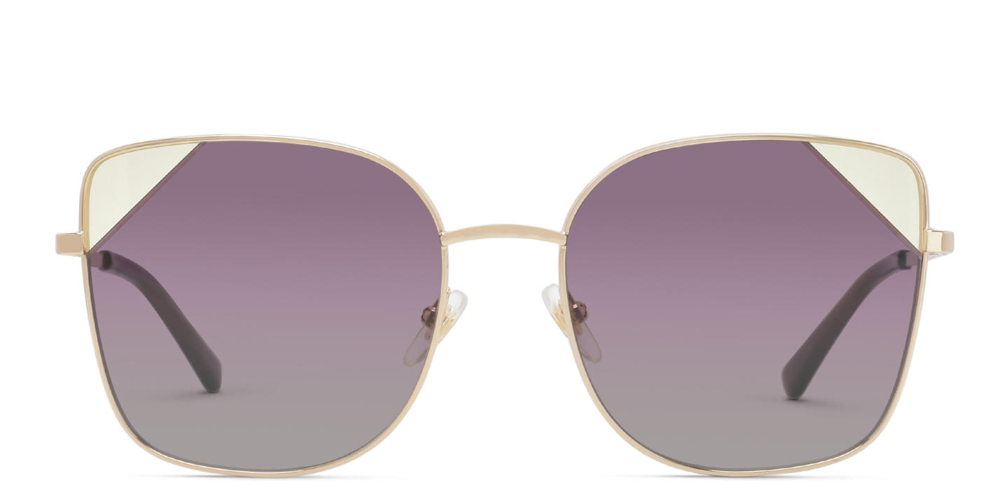 Shop EYE'M Cat Eye Sunglasses in Gold online.