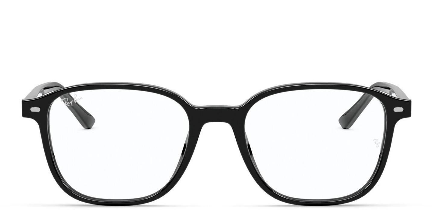 Shop Ray-Ban Leonard Square Eyeglasses in Black online.