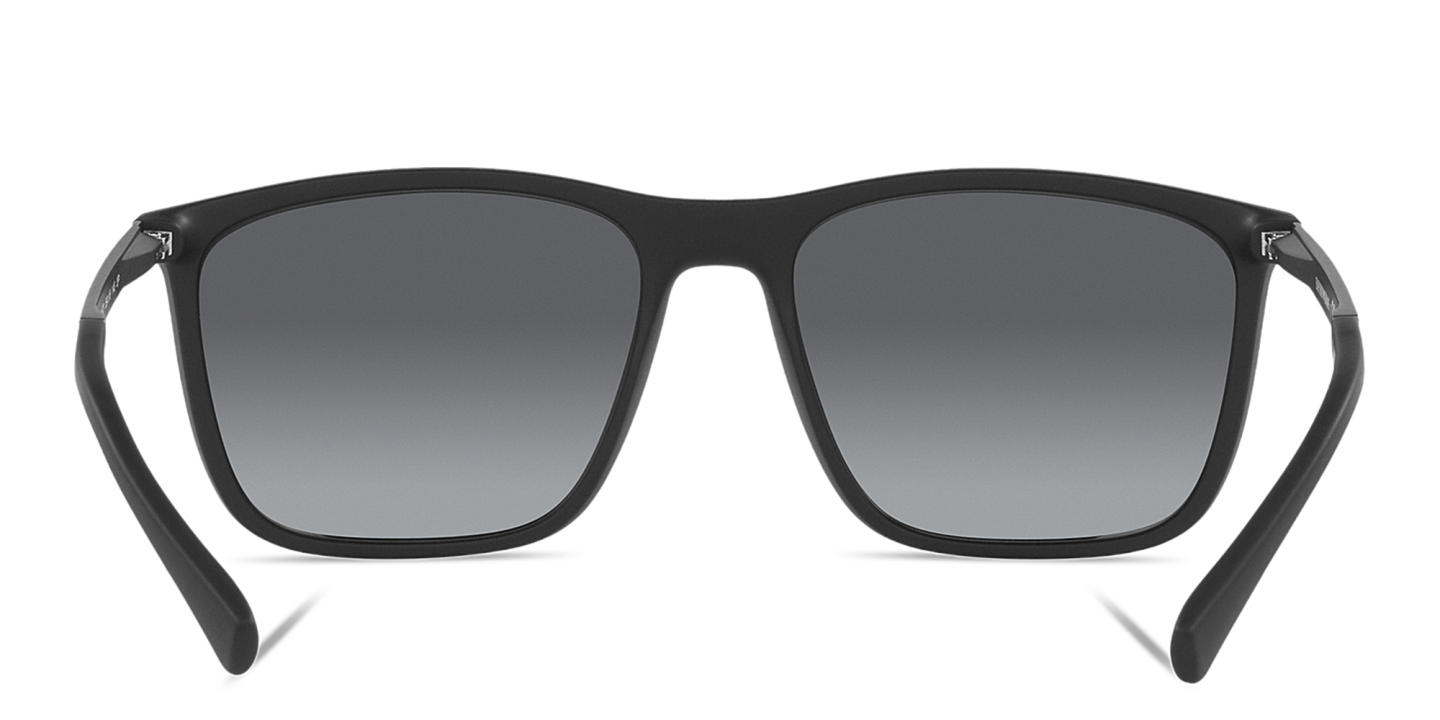 Emporio Armani Rectangle Sunglasses in Matte Black – Product Photo 3