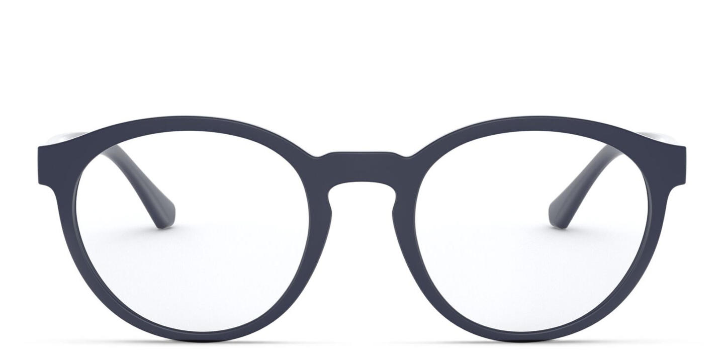 Emporio Armani Panthos Eyeglasses in Matte Blue – Product Photo 0