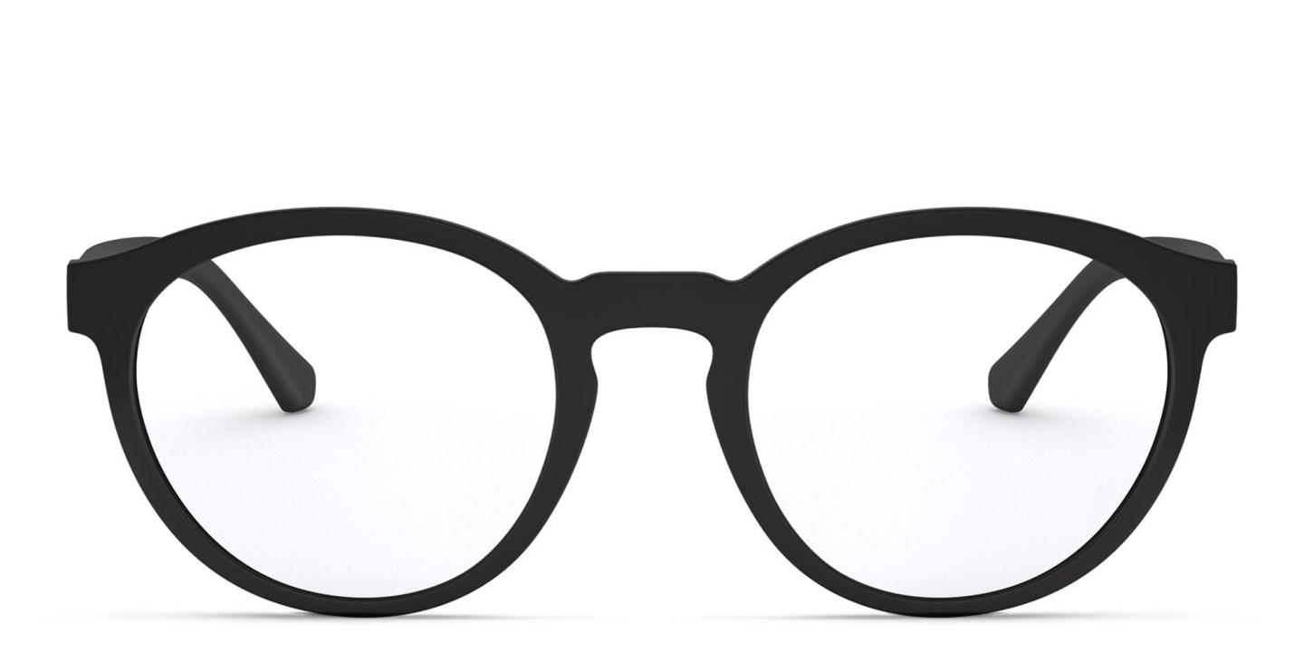 Emporio Armani Panthos Eyeglasses in Matte Black – Product Photo 0