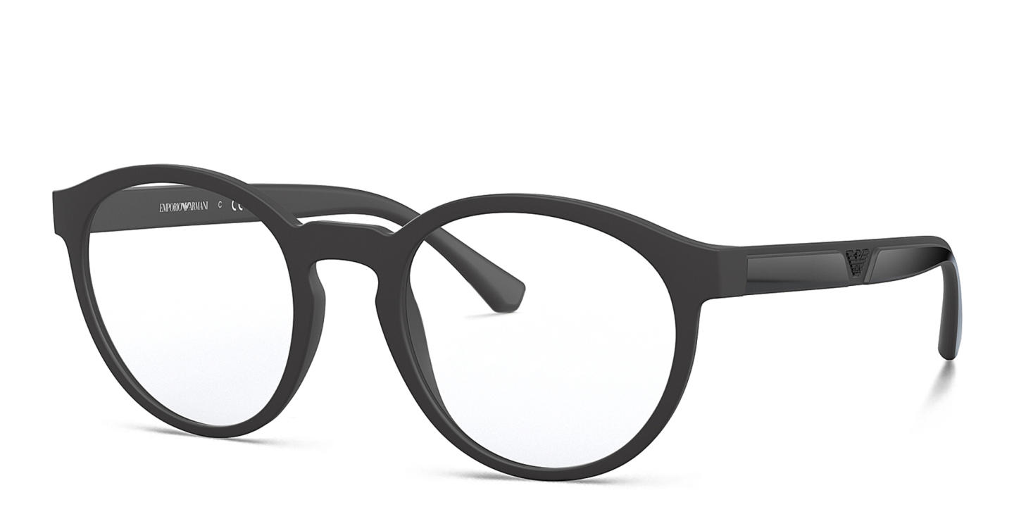 Emporio Armani Panthos Eyeglasses in Black – Product Photo 1