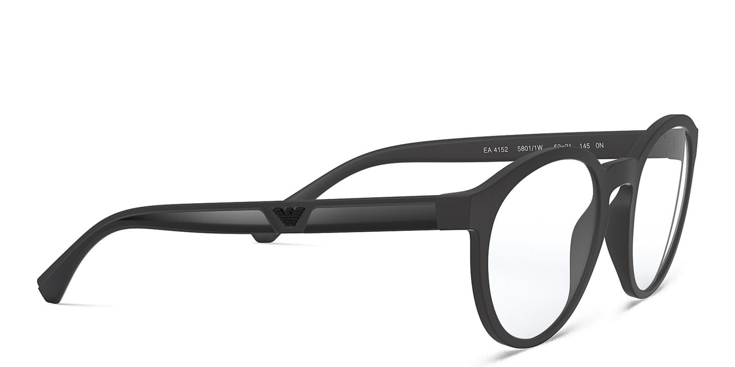 Emporio Armani Panthos Eyeglasses in Black – Product Photo 3
