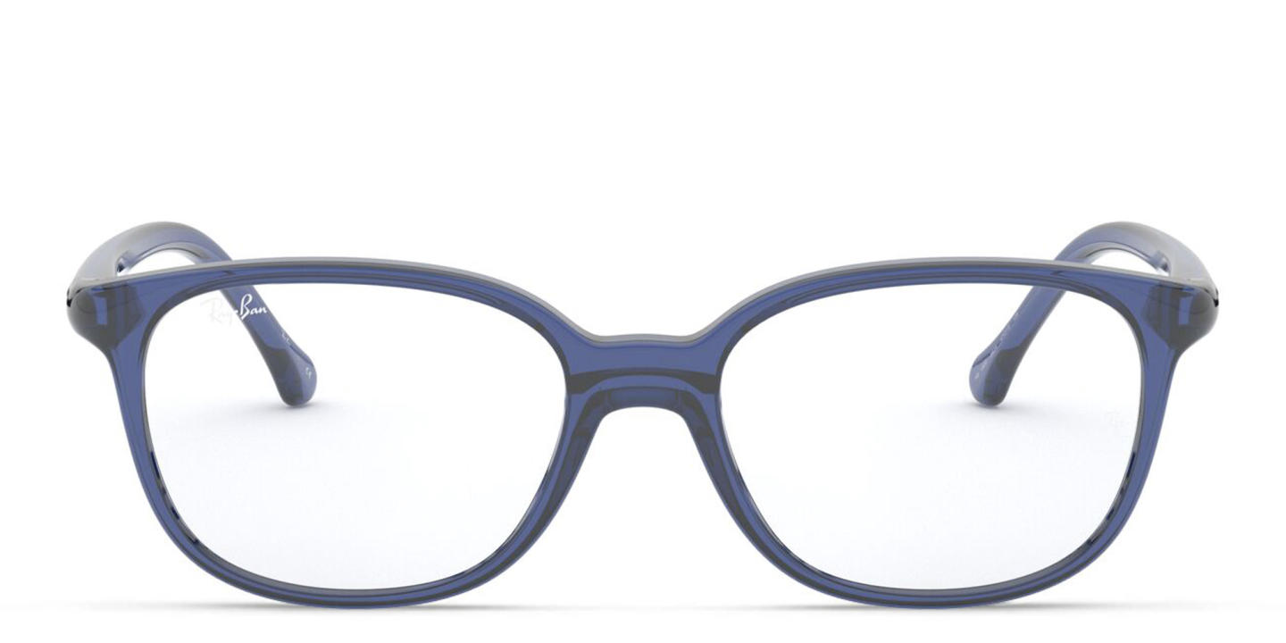 Ray-Ban Junior Kids Square Eyeglasses in Transparent Blue – Product Photo 0
