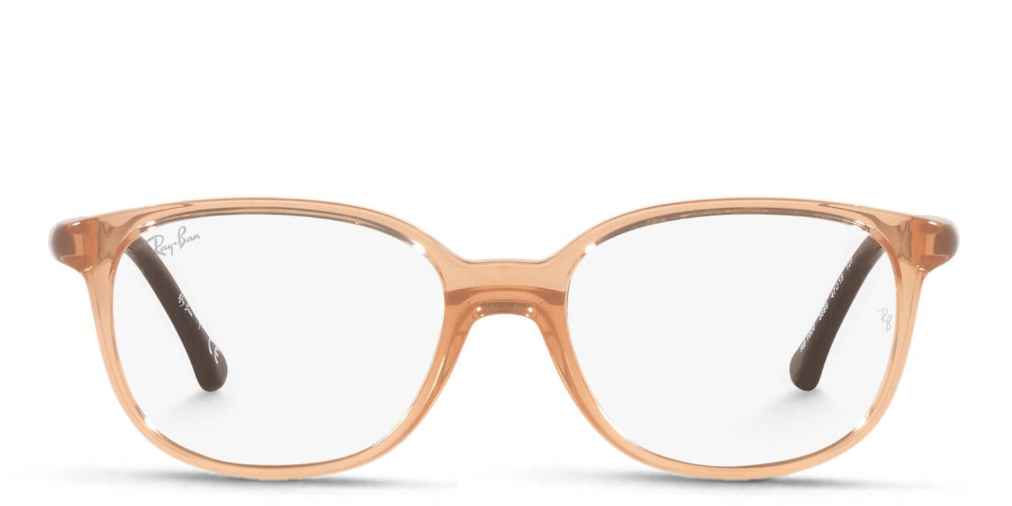 Ray-Ban Junior Kids Square Eyeglasses in Transparent Brown – Product Photo 0