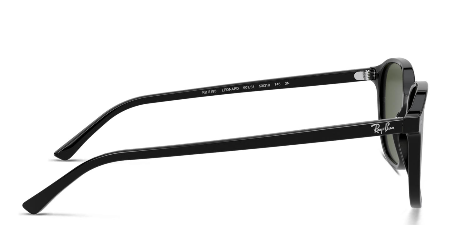 Ray-Ban Leonard Unisex Square Sunglasses in Black – Product Photo 2