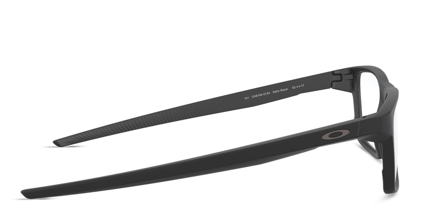 Oakley Port Bow Rectangle Eyeglasses in Satin Black – Product Photo 2