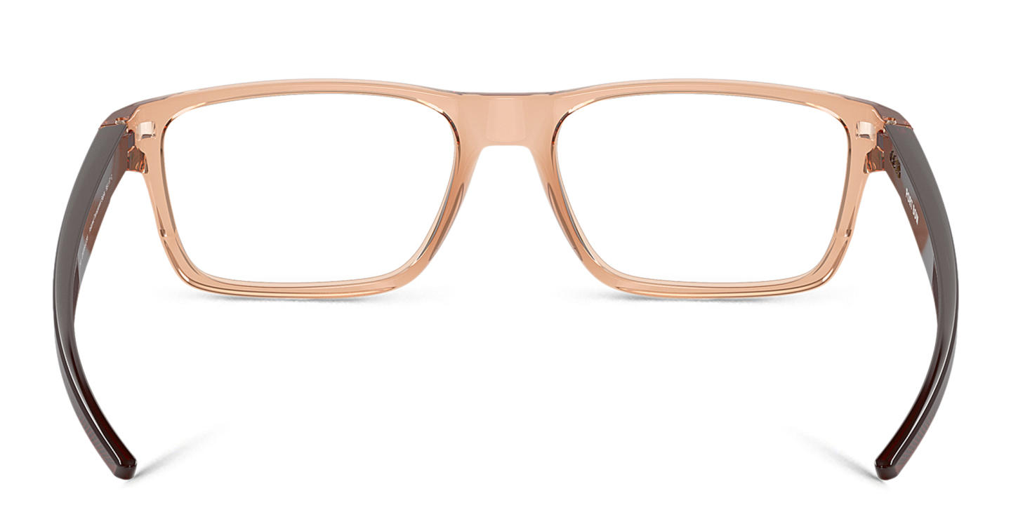 Shop Oakley Port Bow Rectangle Eyeglasses in Beige online.