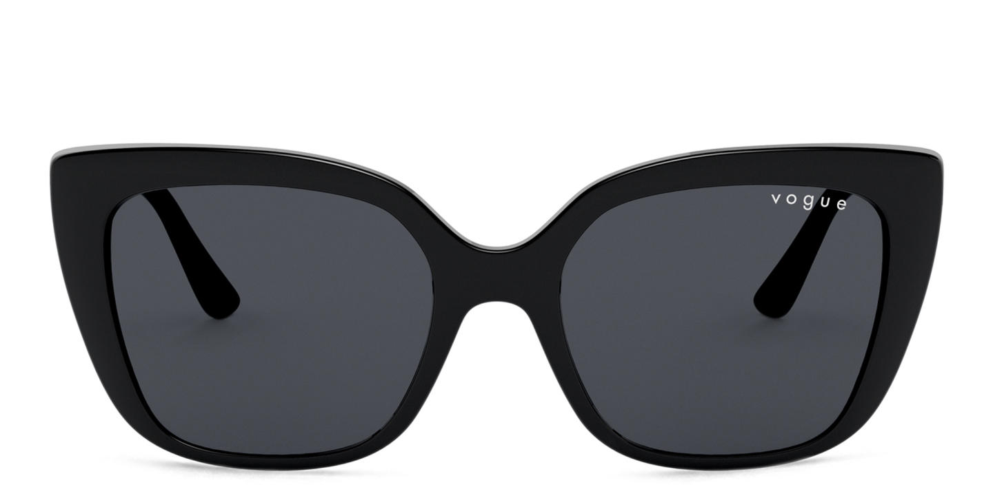 Vogue Eyewear Logo Lettering Cat-Eye Sunglasses in Black – Product Photo 0