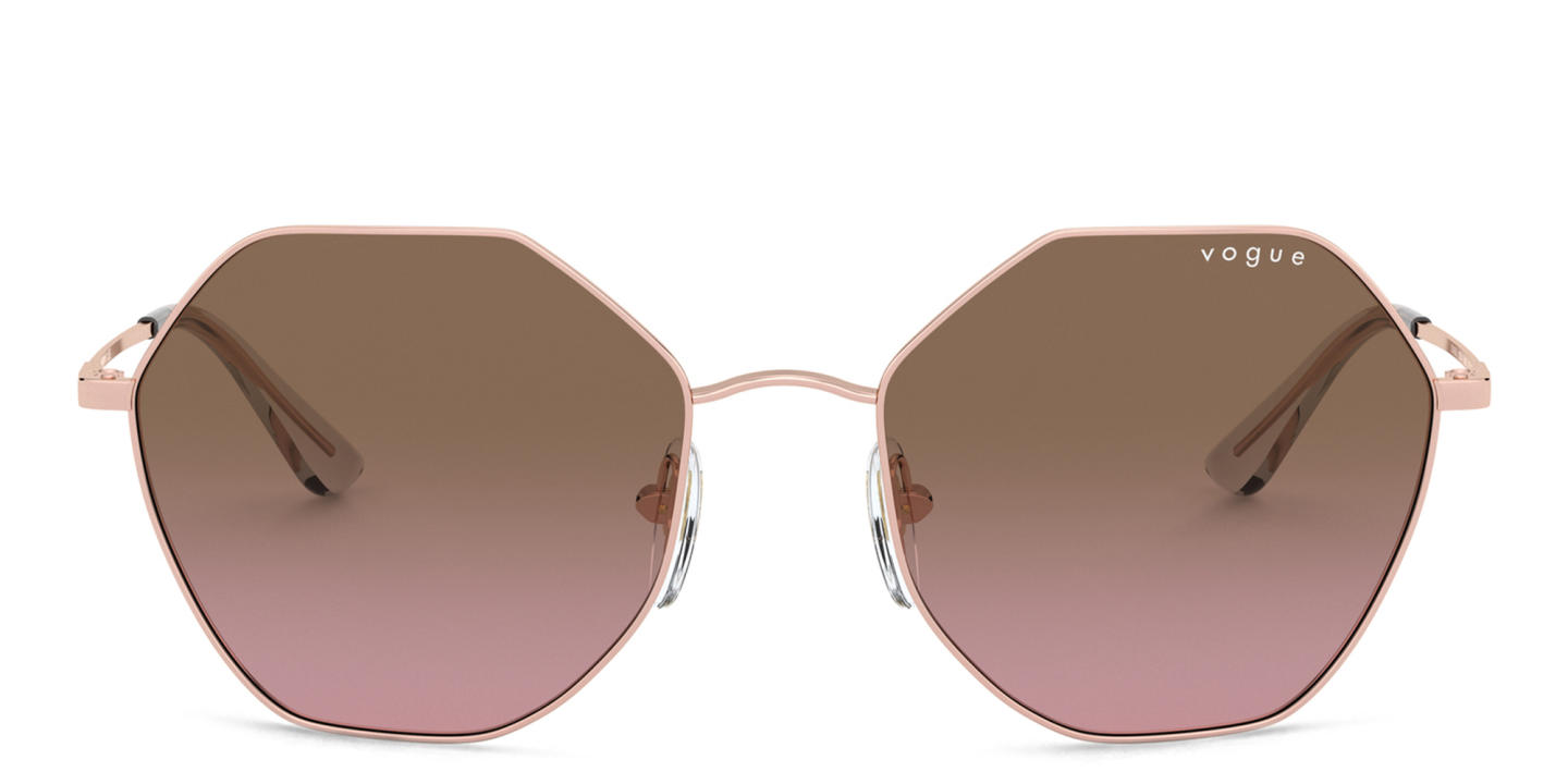 Vogue Eyewear Irregular Sunglasses in Rose Gold – Product Photo 0