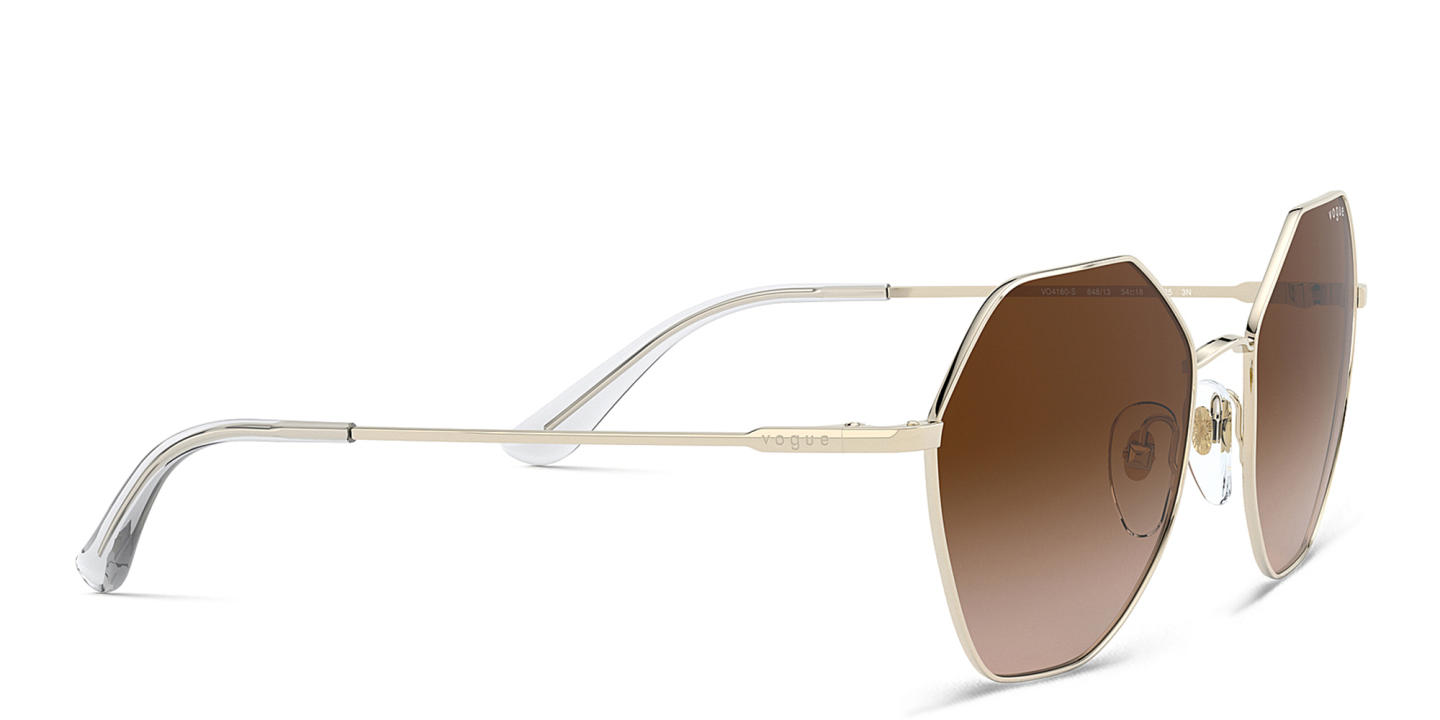 Vogue Eyewear Irregular Sunglasses in Gold – Product Photo 3