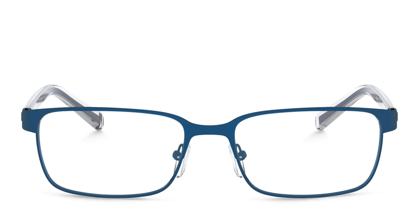 نظارات طبية مستطيلة واسعة من أرماني إكستشينج بلون أزرق داكن - صورة المنتج 0