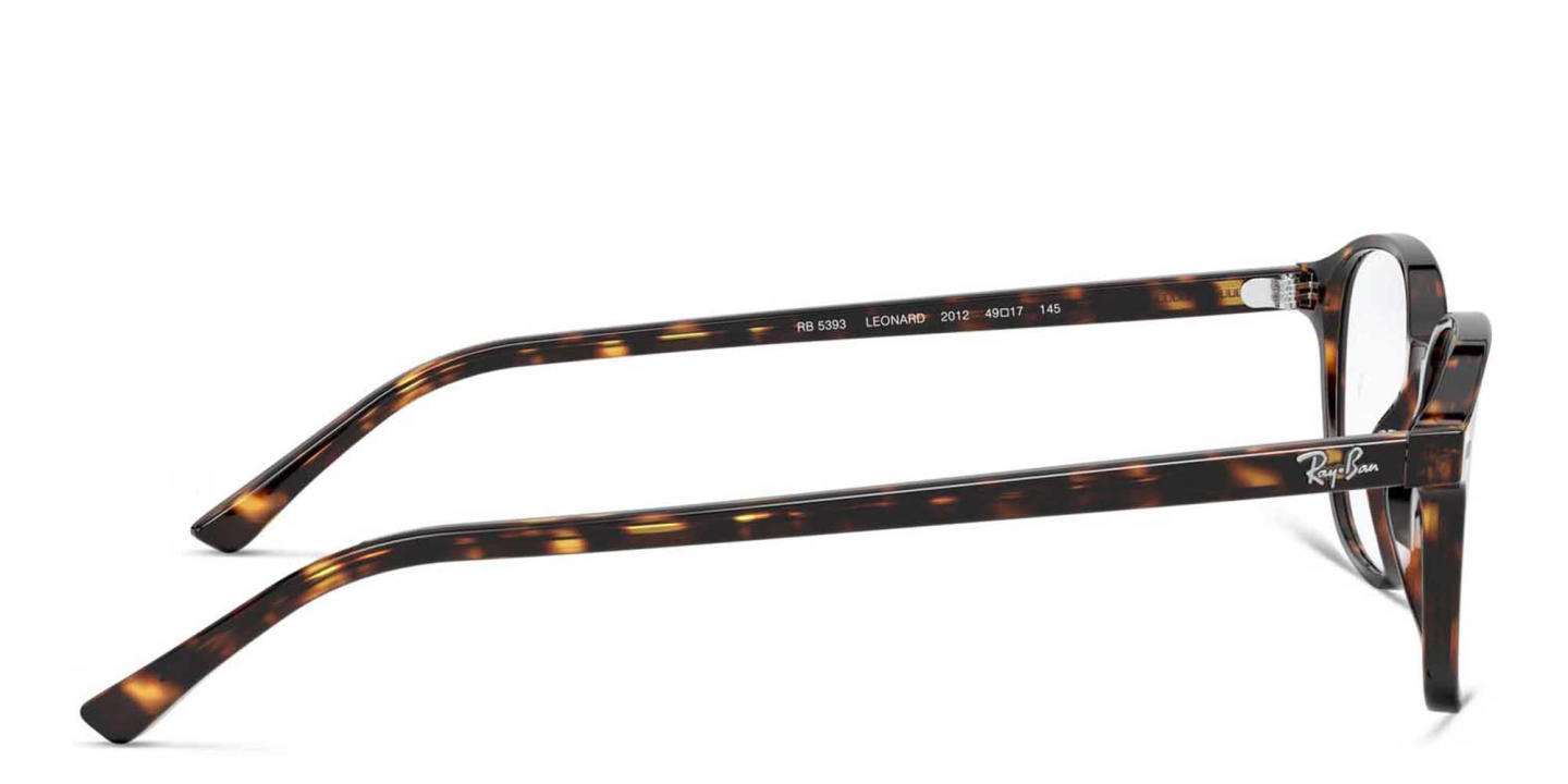 Ray-Ban Leonard Optics Unisex Square Eyeglasses in Havana – Product Photo 2