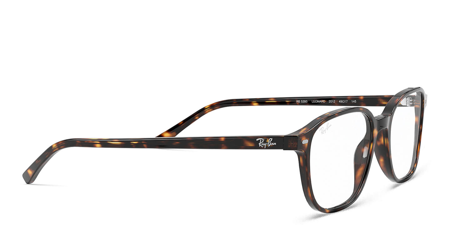 Ray-Ban Leonard Optics Unisex Square Eyeglasses in Havana – Product Photo 3
