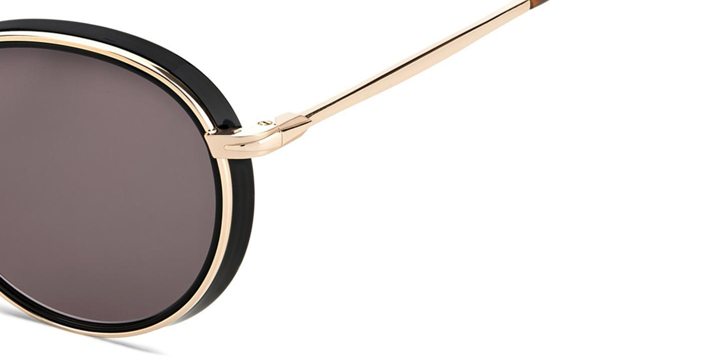 Shop DAVID BECKHAM Panthos Sunglasses in Black Gold online.