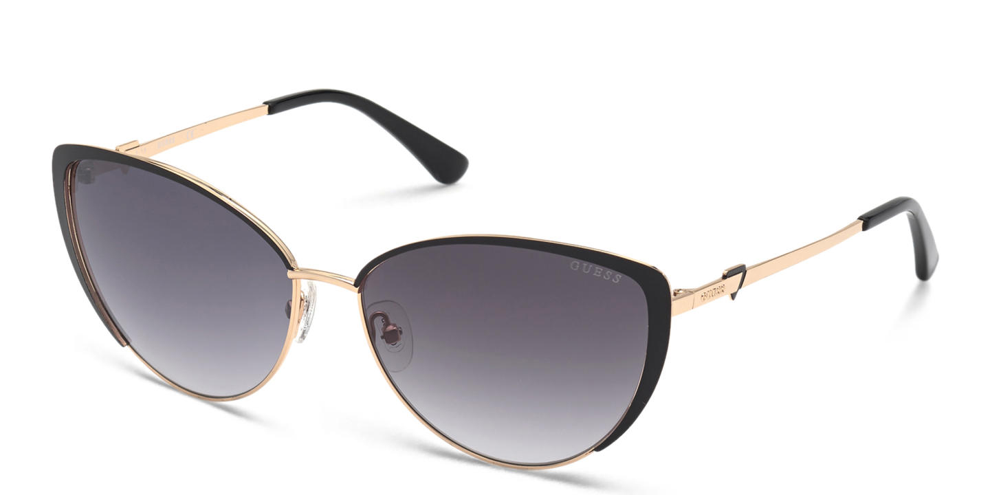 Guess Wide Cat-Eye Sunglasses in Black Gold – Product Photo 1