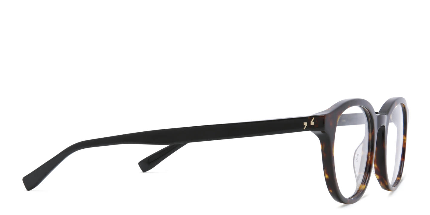 EYE'M Round Eyeglasses in Havana – Product Photo 3