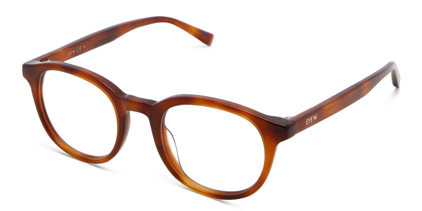 Shop EYE'M Round Eyeglasses in Tortoise online.