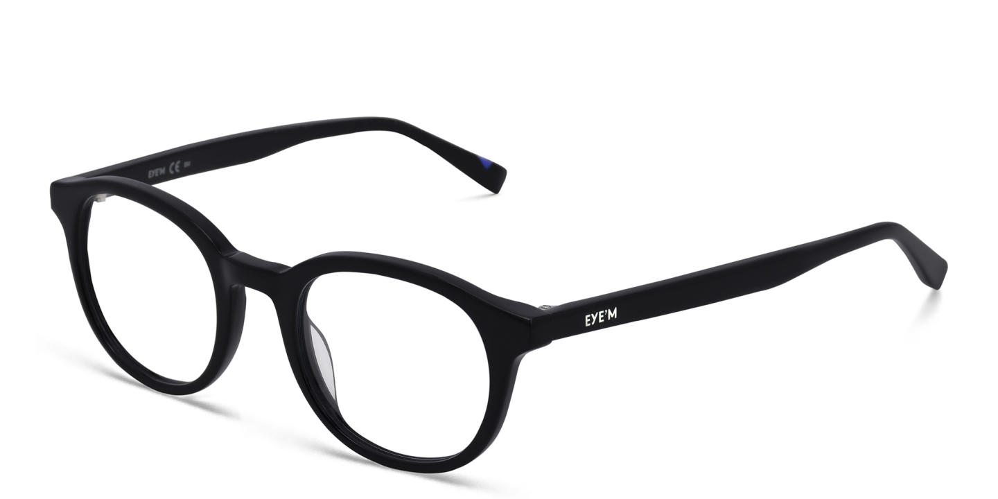 Shop EYE'M Round Eyeglasses in Black online.