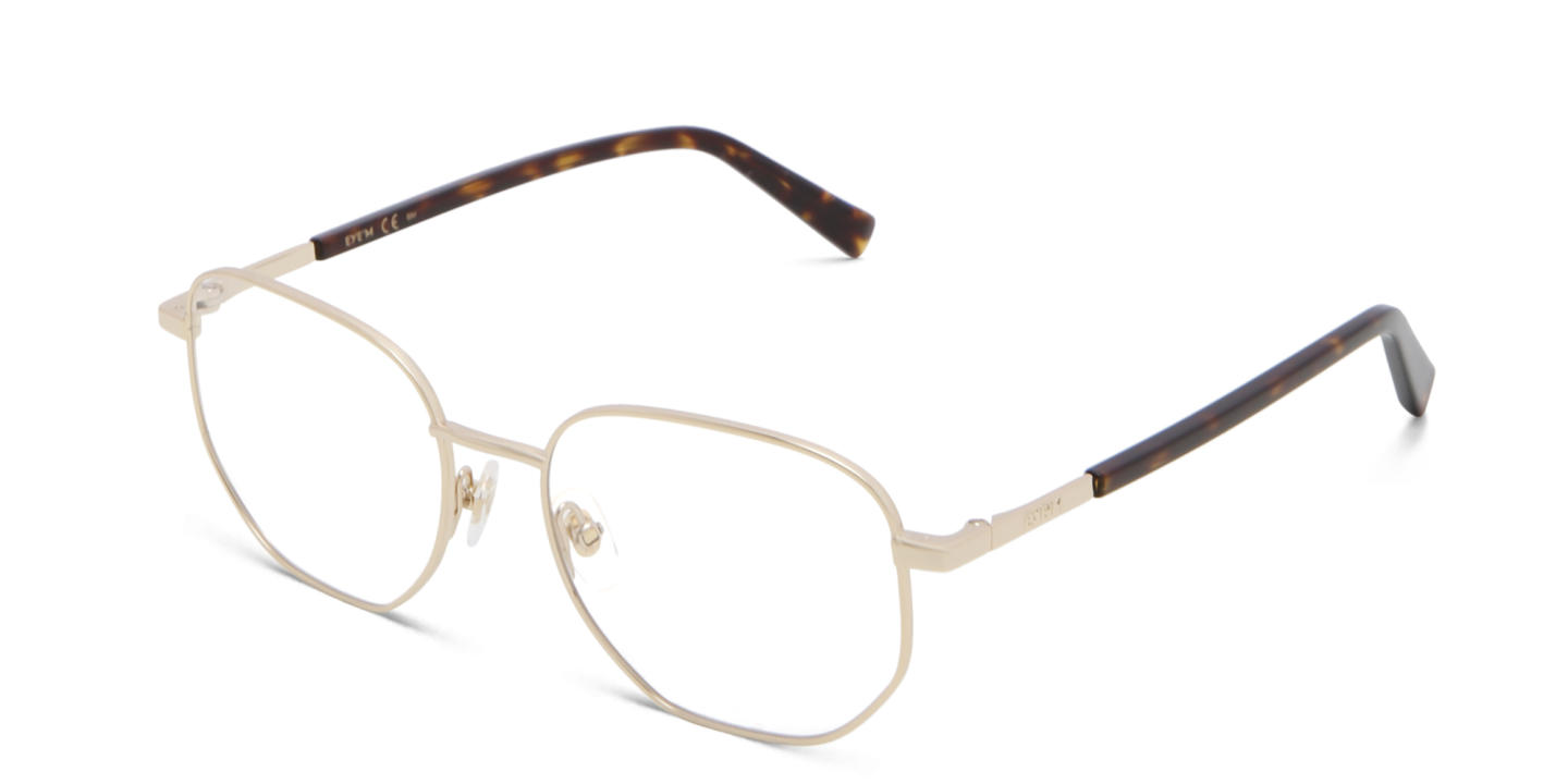 EYE'M Irregular Eyeglasses in Gold – Product Photo 2