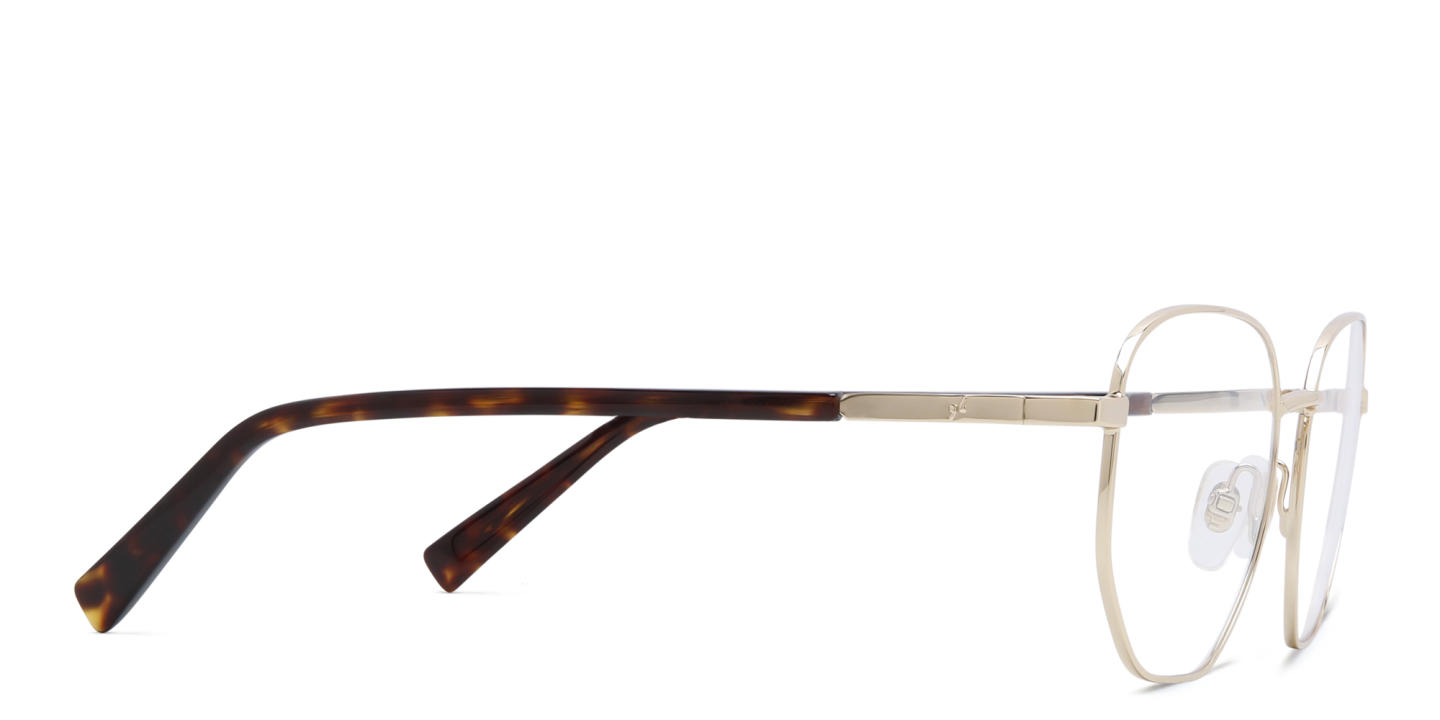 EYE'M Irregular Eyeglasses in Gold – Product Photo 3