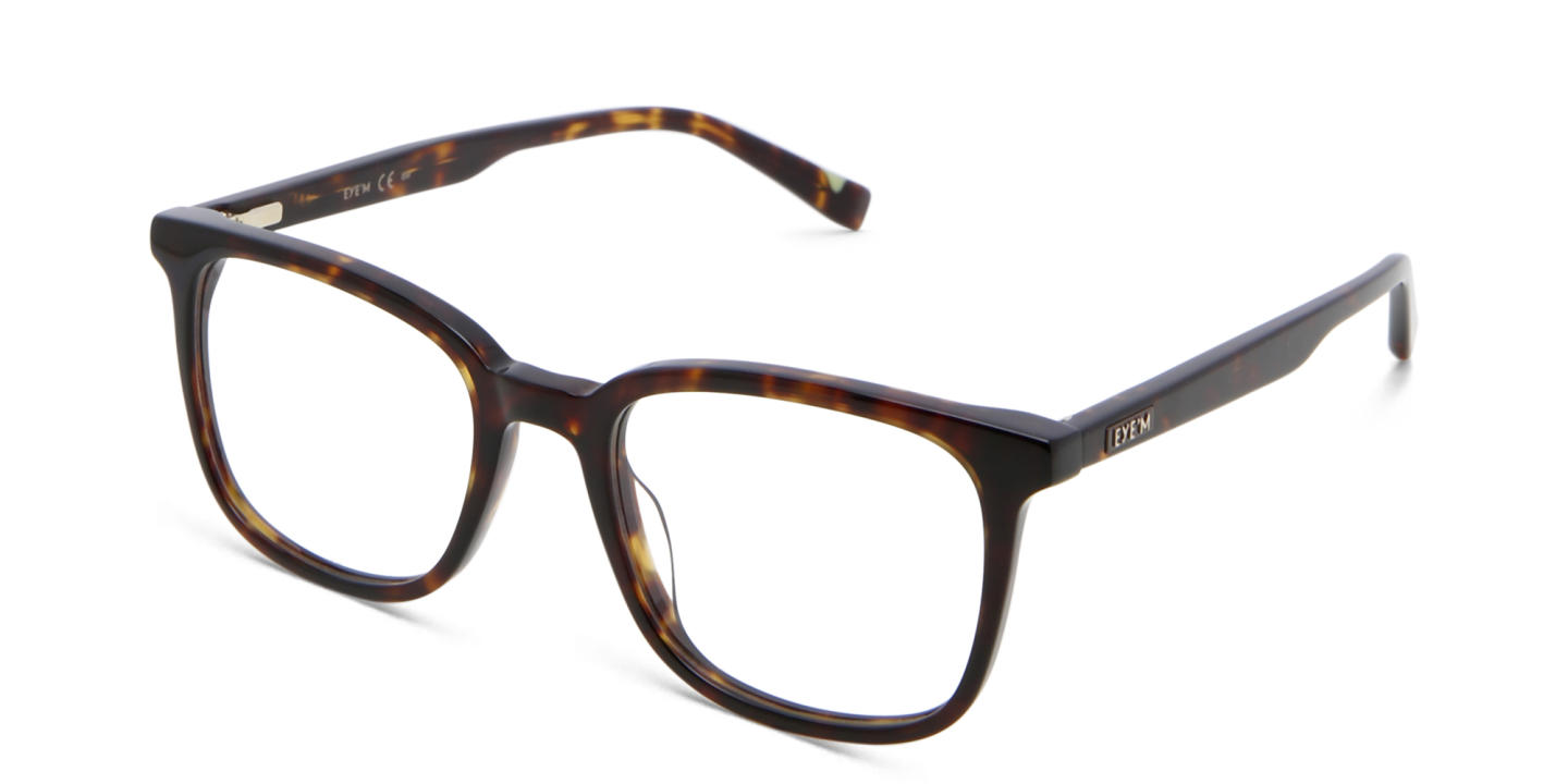 EYE'M Square Eyeglasses in Havana – Product Photo 2