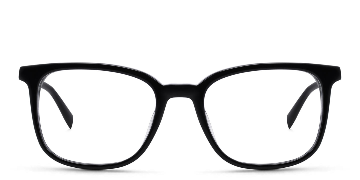 EYE'M Square Eyeglasses in Black – Product Photo 0