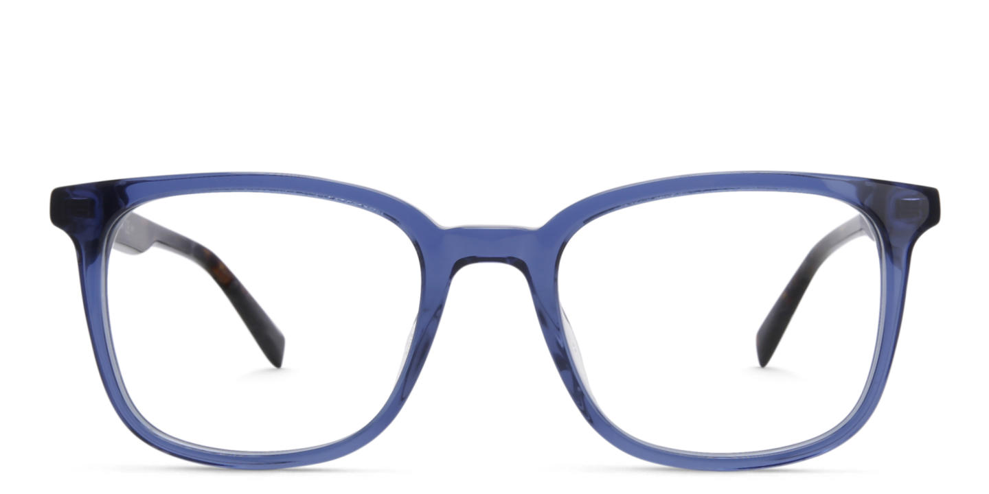 EYE'M Square Eyeglasses in Blue – Product Photo 0