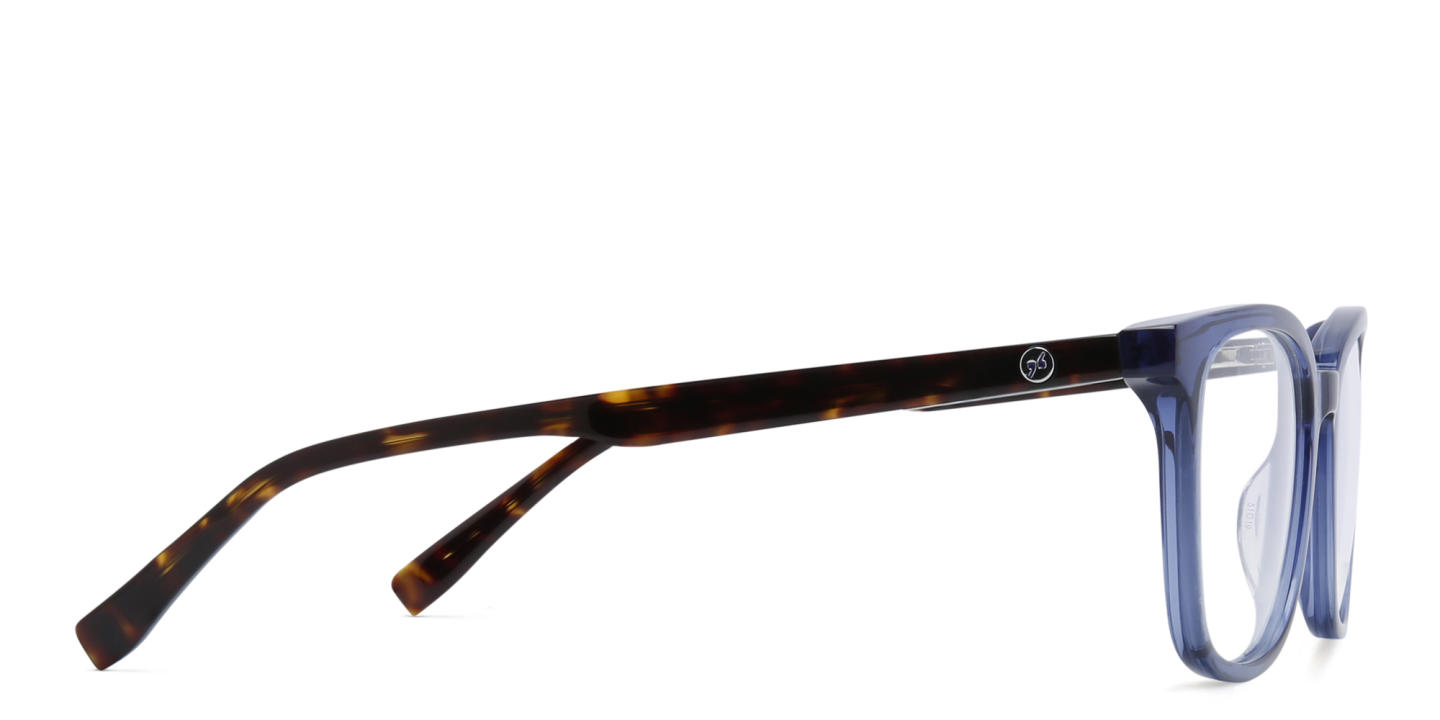 EYE'M Square Eyeglasses in Blue – Product Photo 3