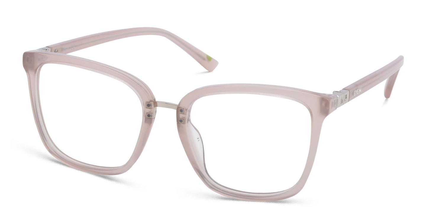 EYE'M Square Eyeglasses in Nude – Product Photo 2