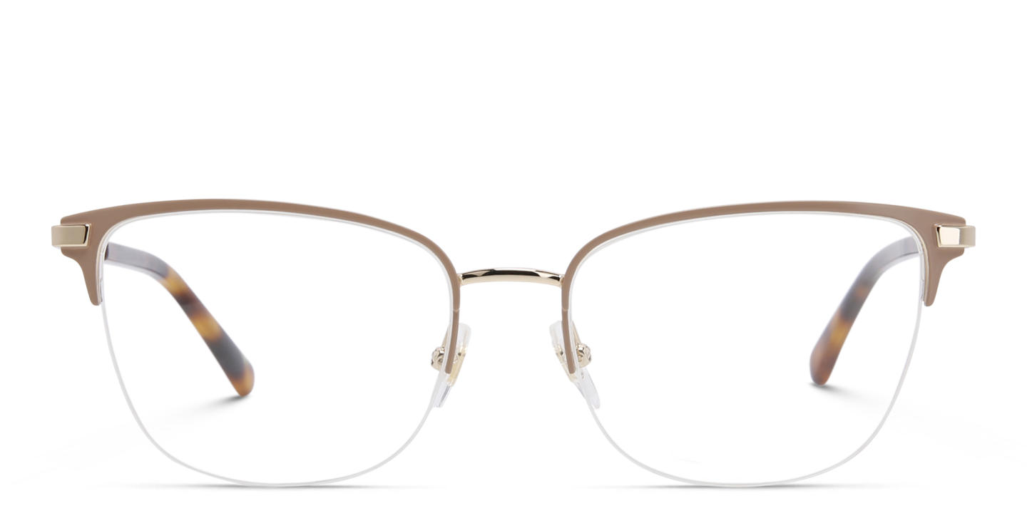 EYE'M Half Rim Cat Eye Eyeglasses in Nude – Product Photo 0