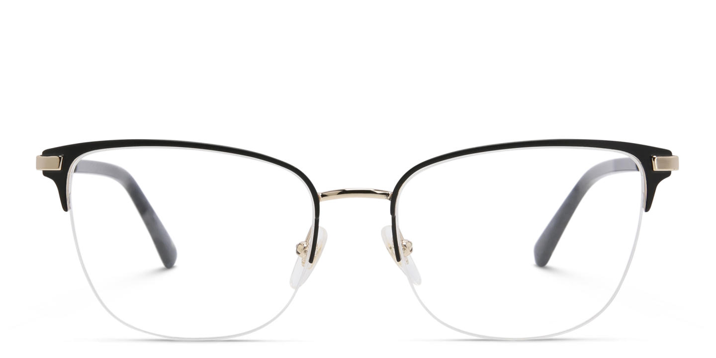EYE'M Half Rim Cat Eye Eyeglasses in Black – Product Photo 0
