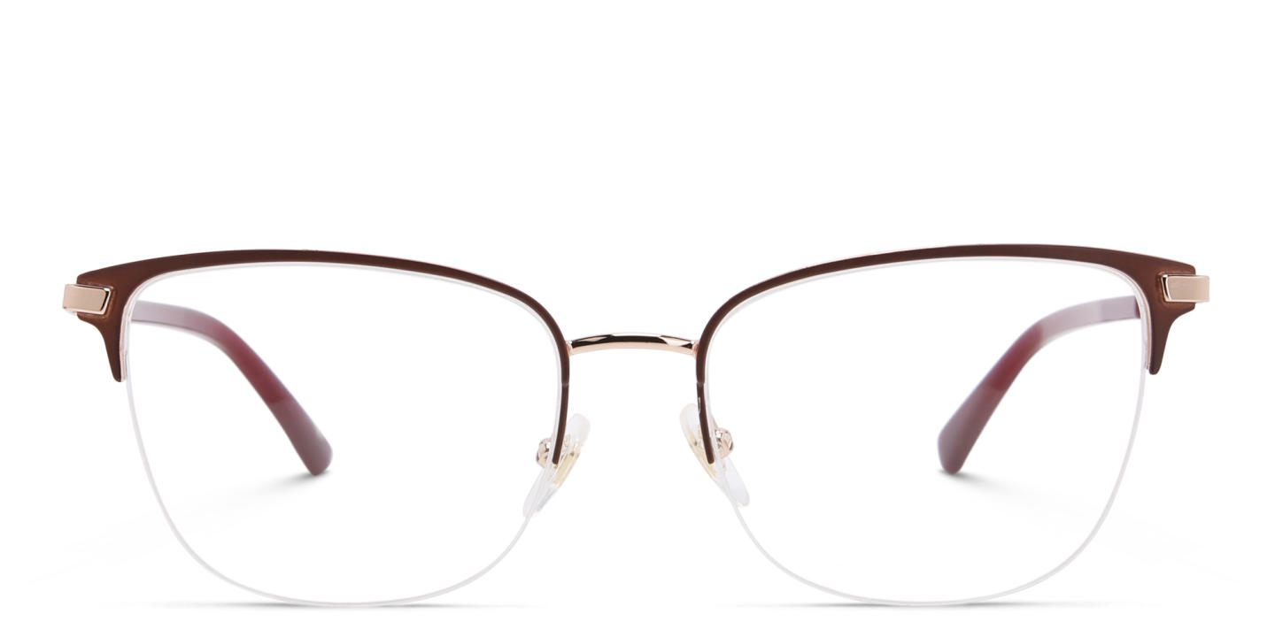 EYE'M Half Rim Cat Eye Eyeglasses in Red – Product Photo 0