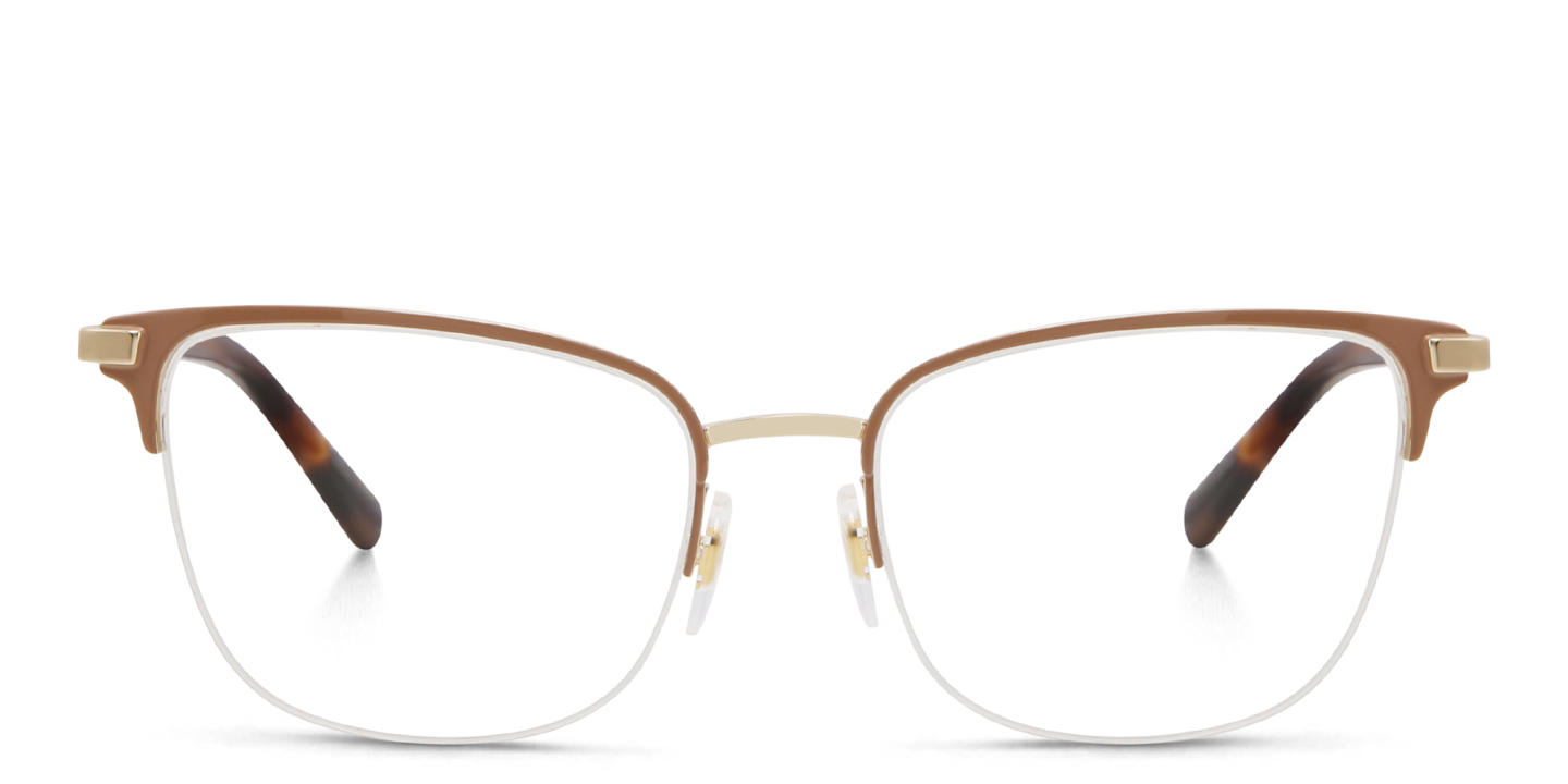 EYE'M Half Rim Cat Eye Eyeglasses in Nude – Product Photo 0
